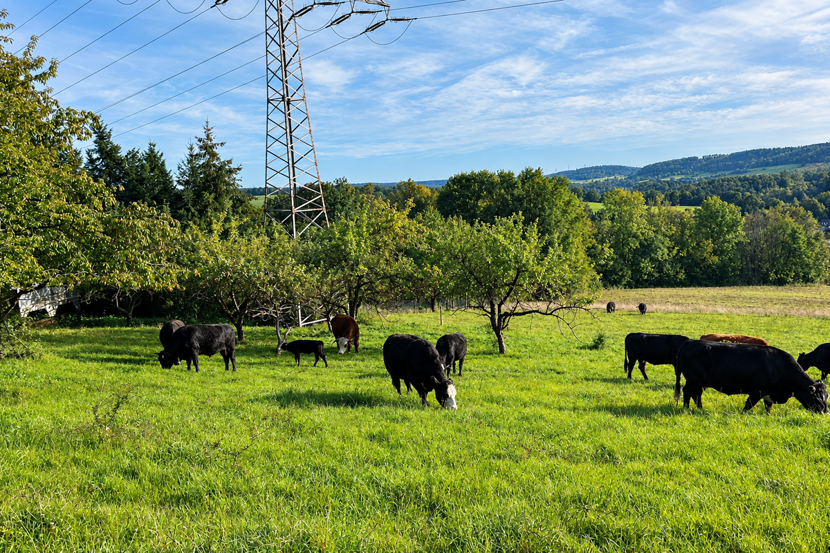 Grüne Weide in Thüringen